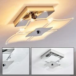 Hofstein Rom Deckenleuchte Chrom, 4-flammig 27 Hofstein Rom Deckenleuchte Chrom, 4-flammig -Bürolampen Verkäufe rom deckenleuchte w29356f 3 13