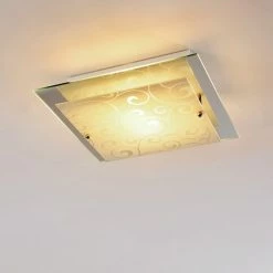 Hofstein Rusty Deckenleuchte Grau, Transparent, Klar, 2-flammig -Bürolampen Verkäufe rusty deckenleuchte h01 10