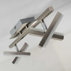 Hofstein Sakami Deckenleuchte LED Nickel-Matt, 4-flammig -Bürolampen Verkäufe sakami deckenleuchte h3000557 17