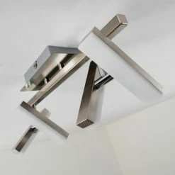 Hofstein Sakami Deckenleuchte LED Nickel-Matt, 4-flammig -Bürolampen Verkäufe sakami deckenleuchte h3000557 19