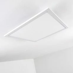 Hofstein Salmi Deckenpanel LED Aluminium, Wei&szlig;, 1-flammig, Fernbedienung -Bürolampen Verkäufe salmi deckenpanel h3311974 10