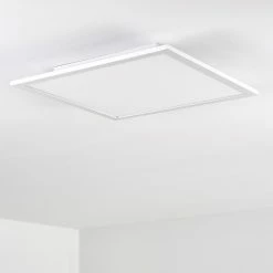 Hofstein Salmi Deckenpanel LED Aluminium, Wei&szlig;, 1-flammig, Fernbedienung -Bürolampen Verkäufe salmi deckenpanel h3311974 5