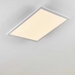 Hofstein Salmi Deckenpanel LED Aluminium, Weiß, 1-flammig, Fernbedienung -Bürolampen Verkäufe salmi deckenpanel h3311998 15