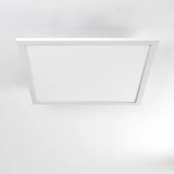 Hofstein Salmi Deckenpanel LED Aluminium, Weiß, 1-flammig, Fernbedienung -Bürolampen Verkäufe salmi deckenpanel h3311998 3