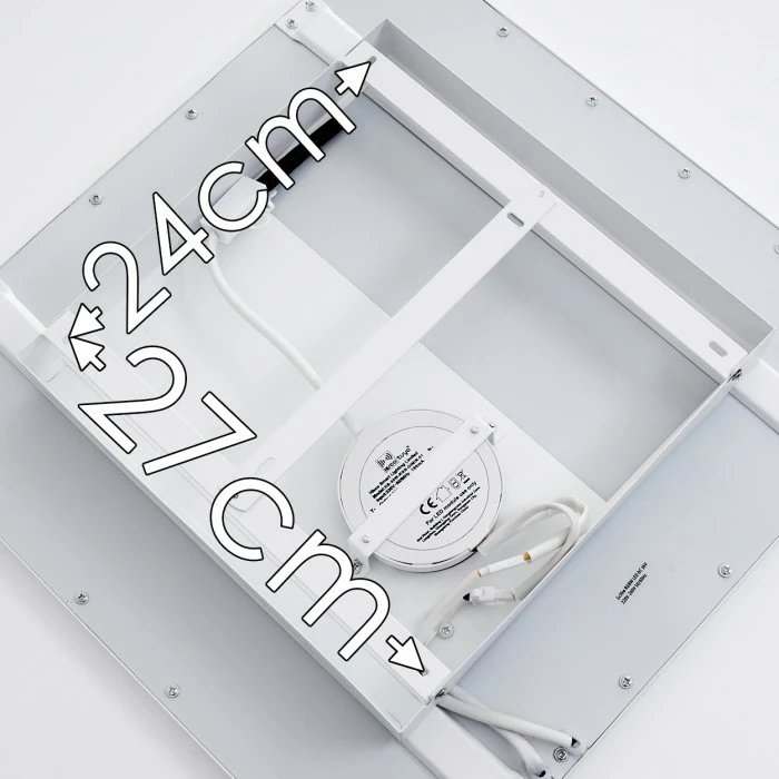 Hofstein Salmi Deckenpanel LED Weiß, 1-flammig, Fernbedienung, Farbwechsler 18 Hofstein Salmi Deckenpanel LED Weiß, 1-flammig, Fernbedienung, Farbwechsler – Bild 18