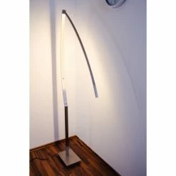 Hofstein Santa Marta Stehleuchte LED Nickel-Matt, Chrom, 1-flammig -Bürolampen Verkäufe santa marta stehleuchte h3003138 27