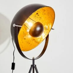 Hofstein Saturn Stehlampe Schwarz, 1-flammig -Bürolampen Verkäufe saturn stehlampe h169941 12