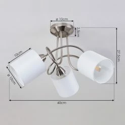 Hofstein Saura Deckenleuchte Nickel-Matt, 3-flammig 13 Hofstein Saura Deckenleuchte Nickel-Matt, 3-flammig -Bürolampen Verkäufe saura deckenleuchte h3434512 3