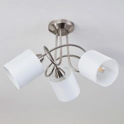 Hofstein Saura Deckenleuchte Nickel-Matt, 3-flammig 17 Hofstein Saura Deckenleuchte Nickel-Matt, 3-flammig -Bürolampen Verkäufe saura deckenleuchte h3434512 7