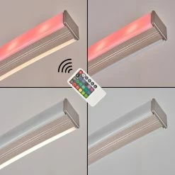 Hofstein Scar RGB Bogenlampe LED Nickel-Matt, 1-flammig, Fernbedienung, Farbwechsler -Bürolampen Verkäufe scar rgb bogenlampe h3266052 do4 5