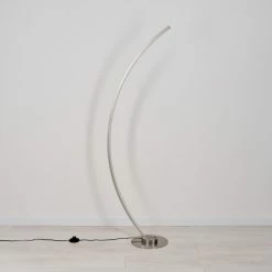 Hofstein Scar RGB Bogenlampe LED Nickel-Matt, 1-flammig, Fernbedienung, Farbwechsler -Bürolampen Verkäufe scar rgb bogenlampe h3266052 do4 7