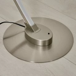 Hofstein Scar RGB Bogenlampe LED Nickel-Matt, 1-flammig, Fernbedienung, Farbwechsler -Bürolampen Verkäufe scar rgb bogenlampe h3266052 do4 9