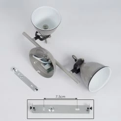 Hofstein Selki Deckenleuchte Grau, 2-flammig -Bürolampen Verkäufe selki deckenleuchte h3018941 4