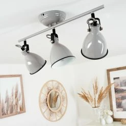 Hofstein Selki Deckenleuchte Grau, 3-flammig -Bürolampen Verkäufe selki deckenleuchte h3018958 11