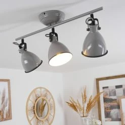Hofstein Selki Deckenleuchte Grau, 3-flammig -Bürolampen Verkäufe selki deckenleuchte h3018958 6