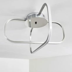 Hofstein Serre Deckenleuchte LED Chrom, 1-flammig -Bürolampen Verkäufe serre deckenleuchte h167503 12