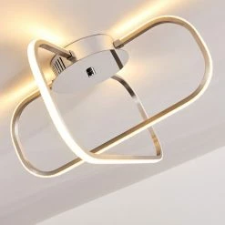 Hofstein Serre Deckenleuchte LED Chrom, 1-flammig -Bürolampen Verkäufe serre deckenleuchte h167503 13