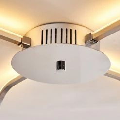 Hofstein Serre Deckenleuchte LED Chrom, 1-flammig -Bürolampen Verkäufe serre deckenleuchte h167503 16