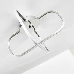 Hofstein Serre Deckenleuchte LED Chrom, 1-flammig -Bürolampen Verkäufe serre deckenleuchte h167503 6