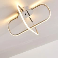 Hofstein Serre Deckenleuchte LED Chrom, 1-flammig -Bürolampen Verkäufe serre deckenleuchte h167503 7