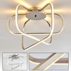 Hofstein Serre Deckenleuchte LED Chrom, 1-flammig 41 Hofstein Serre Deckenleuchte LED Chrom, 1-flammig -Bürolampen Verkäufe serre deckenleuchte h167510 20