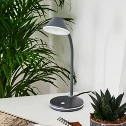 Hofstein Shreveport Tischleuchte LED Anthrazit, Weiß, 1-flammig -Bürolampen Verkäufe shreveport tischleuchte h3371046 4