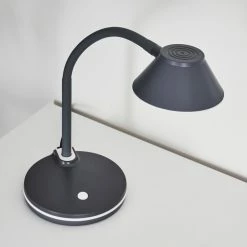 Hofstein Shreveport Tischleuchte LED Anthrazit, Weiß, 1-flammig -Bürolampen Verkäufe shreveport tischleuchte h3371046 5