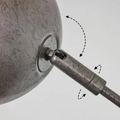 Hofstein Siamado Stehleuchte Nickel-Matt, Holz dunkel, 5-flammig -Bürolampen Verkäufe siamado stehleuchte h3443651 5