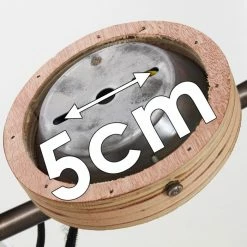 Hofstein Skodsbol Deckenleuchte Grau, Hellbraun, Stahl gebürstet, 4-flammig -Bürolampen Verkäufe skodsbol deckenleuchte h3350232 2