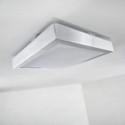 Hofstein Sora Deckenleuchte LED Nickel-Matt, 1-flammig -Bürolampen Verkäufe sora deckenleuchte h166094 4