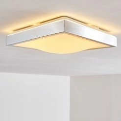 Hofstein Sora Deckenleuchte LED Nickel-Matt, 1-flammig -Bürolampen Verkäufe sora deckenleuchte h166100 3