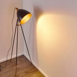 Hofstein Sorsele Stehleuchte Schwarz, Kupferfarben, 1-flammig -Bürolampen Verkäufe sorsele stehleuchte h3161456 do1 16