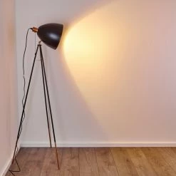 Hofstein Sorsele Stehleuchte Schwarz, Kupferfarben, 1-flammig -Bürolampen Verkäufe sorsele stehleuchte h3161456 do1 18