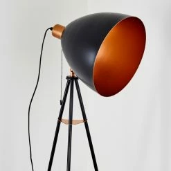 Hofstein Sorsele Stehleuchte Schwarz, Kupferfarben, 1-flammig -Bürolampen Verkäufe sorsele stehleuchte h3161456 do1 4