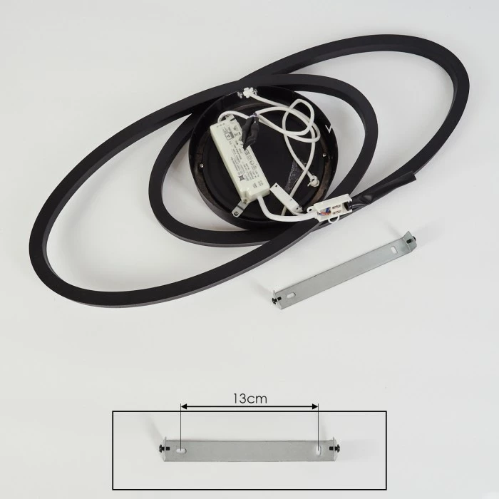 Hofstein Sorte Deckenleuchte LED Schwarz, Weiß, 1-flammig 5 Hofstein Sorte Deckenleuchte LED Schwarz, Weiß, 1-flammig – Bild 5