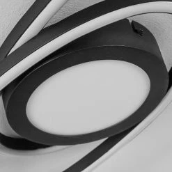 Hofstein Sorte Deckenleuchte LED Schwarz, Weiß, 1-flammig 15 Hofstein Sorte Deckenleuchte LED Schwarz, Weiß, 1-flammig -Bürolampen Verkäufe sorte deckenleuchte h3438633 5