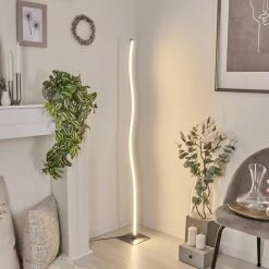 Hofstein Soyo Stehleuchte LED Nickel-Matt, 1-flammig -Bürolampen Verkäufe soyo stehleuchte h3266250 do4 6