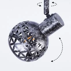 Hofstein Stavik Deckenleuchte Schwarz, Silber, 3-flammig -Bürolampen Verkäufe stavik deckenleuchte h3441435 5