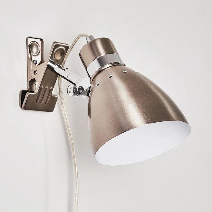 Hofstein Stranderott Klemmleuchte Edelstahl, 1-flammig 5 Hofstein Stranderott Klemmleuchte Edelstahl, 1-flammig – Bild 5