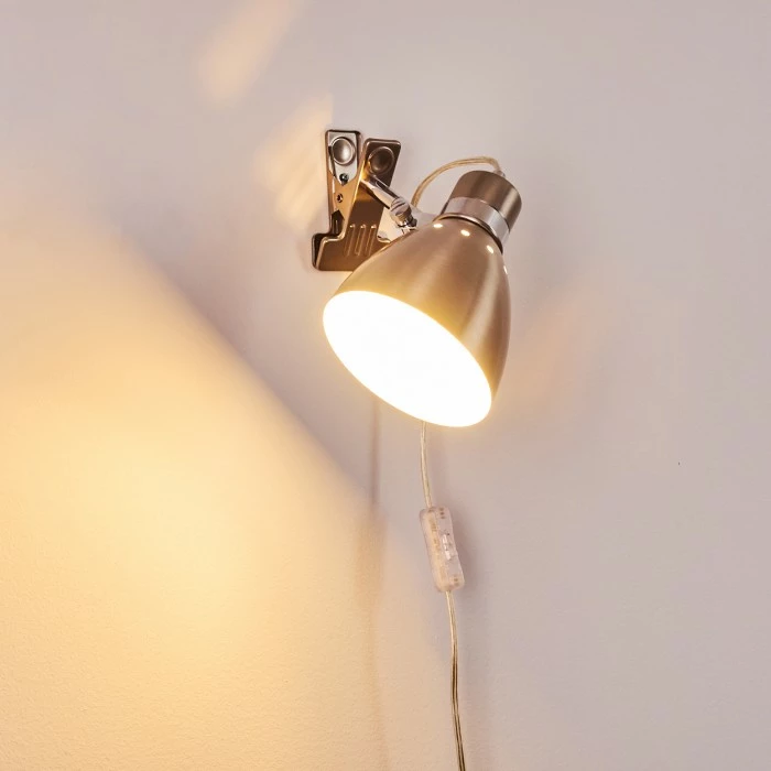 Hofstein Stranderott Klemmleuchte Edelstahl, 1-flammig 8 Hofstein Stranderott Klemmleuchte Edelstahl, 1-flammig – Bild 8