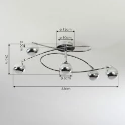 Hofstein Straumnes Deckenleuchte LED Chrom, 5-flammig 15 Hofstein Straumnes Deckenleuchte LED Chrom, 5-flammig -Bürolampen Verkäufe straumnes deckenleuchte h3436547 3