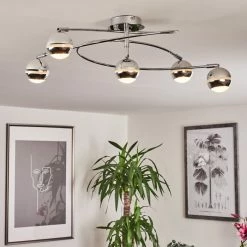 Hofstein Straumnes Deckenleuchte LED Chrom, 5-flammig 18 Hofstein Straumnes Deckenleuchte LED Chrom, 5-flammig -Bürolampen Verkäufe straumnes deckenleuchte h3436547 6
