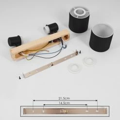 Hofstein Sumlili Deckenleuchte Schwarz, Naturfarben, 2-flammig -Bürolampen Verkäufe sumlili deckenleuchte h3433997 4