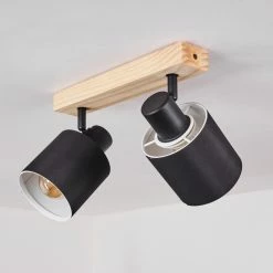 Hofstein Sumlili Deckenleuchte Schwarz, Naturfarben, 2-flammig -Bürolampen Verkäufe sumlili deckenleuchte h3433997 7