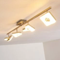 Hofstein Sumoas Deckenspot LED Nickel-Matt, 4-flammig -Bürolampen Verkäufe sumoas deckenspot h3010037 do5 10