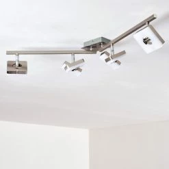 Hofstein Sumoas Deckenspot LED Nickel-Matt, 4-flammig -Bürolampen Verkäufe sumoas deckenspot h3010037 do5 15