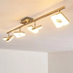 Hofstein Sumoas Deckenspot LED Nickel-Matt, 4-flammig -Bürolampen Verkäufe sumoas deckenspot h3010037 do5 16