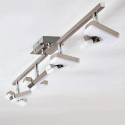 Hofstein Sumoas Deckenspot LED Nickel-Matt, 4-flammig -Bürolampen Verkäufe sumoas deckenspot h3010037 do5 18