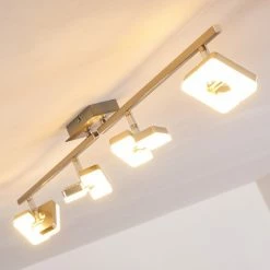 Hofstein Sumoas Deckenspot LED Nickel-Matt, 4-flammig -Bürolampen Verkäufe sumoas deckenspot h3010037 do5 4