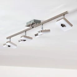 Hofstein Sumoas Deckenspot LED Nickel-Matt, 4-flammig -Bürolampen Verkäufe sumoas deckenspot h3010037 do5 5